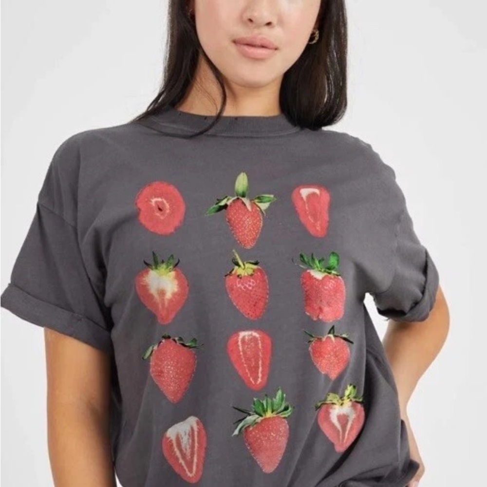 Free People Girl Dangerous Strawberry Tee